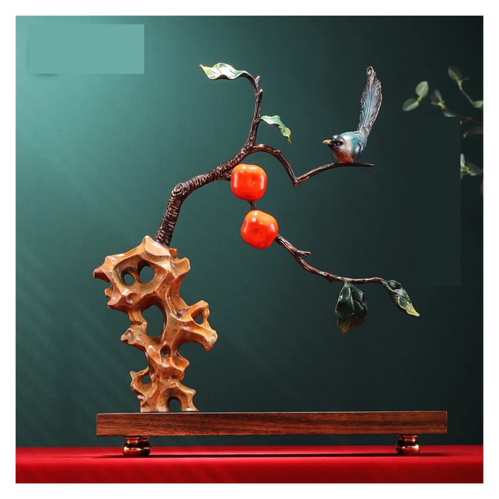 Dekoracje na biurko Miedź Persimmon Persimmon Piwnica Ozdoby Chiński Salon Rzemiosło Dekoracji Domu Akcesoria do biurka domowego