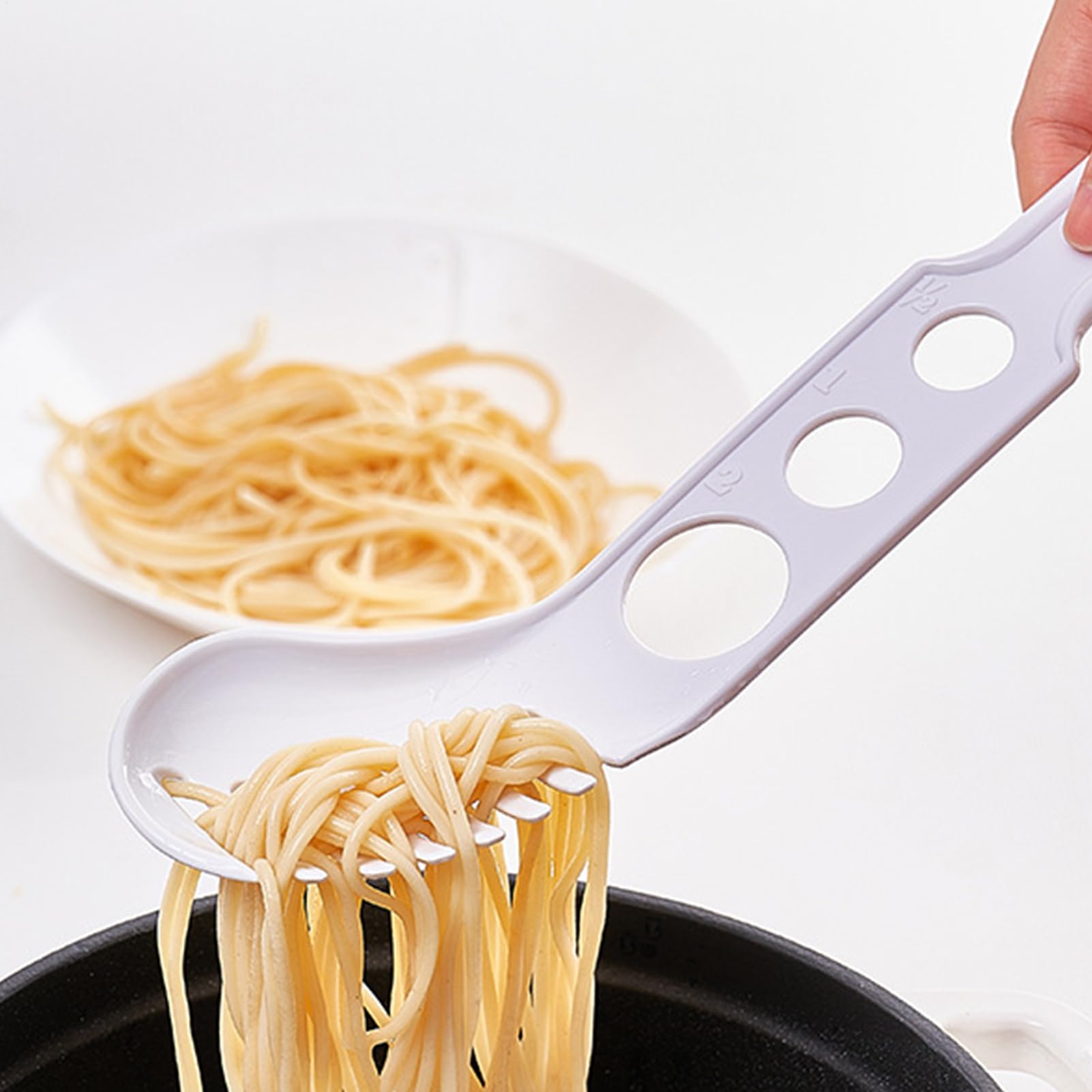 Spaghetti Spoon Genérico - 8x31.2 Cm, Medidor Espaguetis | Multifuncional - Pasta Mesury Gadget Kitchen | Utensilio De Cocina, Para El Hogar, Los Apartamentos, Escuelas, Hoteles