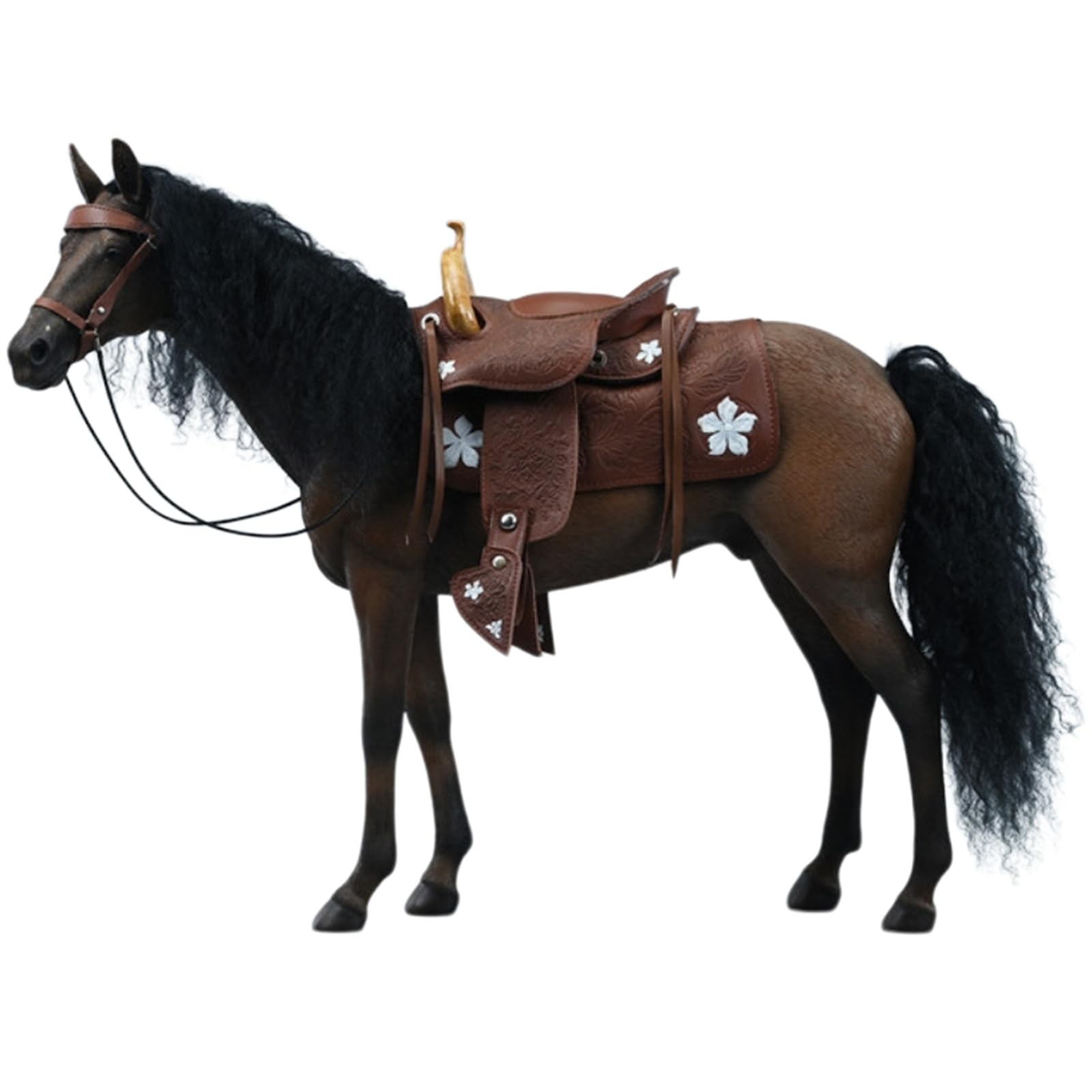 YXCQHZM Horse Model Figurine Realistic White Horse Figurine Horse Model Figurine Realistic White Horse Statue (F)
