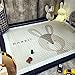 Zinsale Grande Addensare Baby Playmat Cotone Palestra del Pavimento Asilo Nido Pad attività Tappeto strisciante (Coniglio)