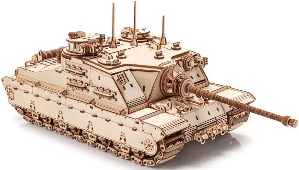 little story World of Tanks Panzer model drewniany 3D, opancerzony samochód bojowy, oficjalny model licencji montażowej, DYI, maszyna wojenna, zabawka edukacyjna dla dzieci, czołg w