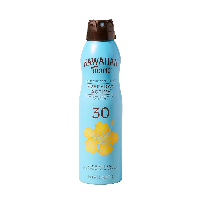 Protetor solar corporal em spray Hawaiian Tropic Island Sport, Clear Coconut, 177 mL