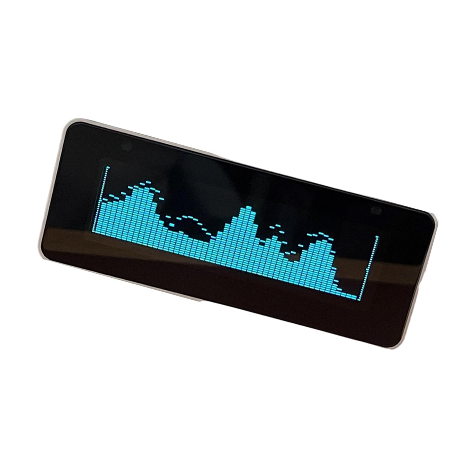 AK25664 Color Music Spectrum Clock Aluminiumgehäuse Mit Verbesserter Firmware Und Eingabeoption Remote Kontrolliertes Auditorisches Display
