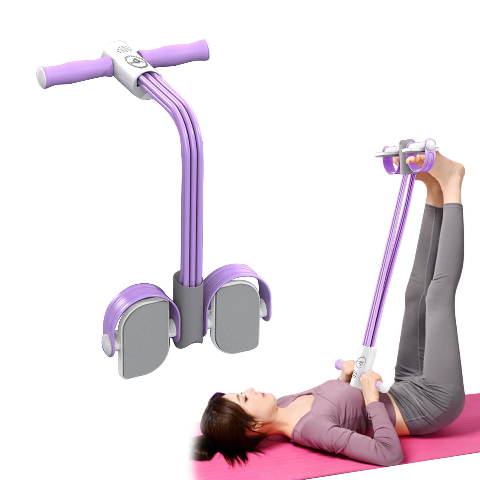 Extracteur De Pédale Avec 4 Tubes Élastiques - Équipement Fitness Pour Abdos, Jambes, Bras, Étirement