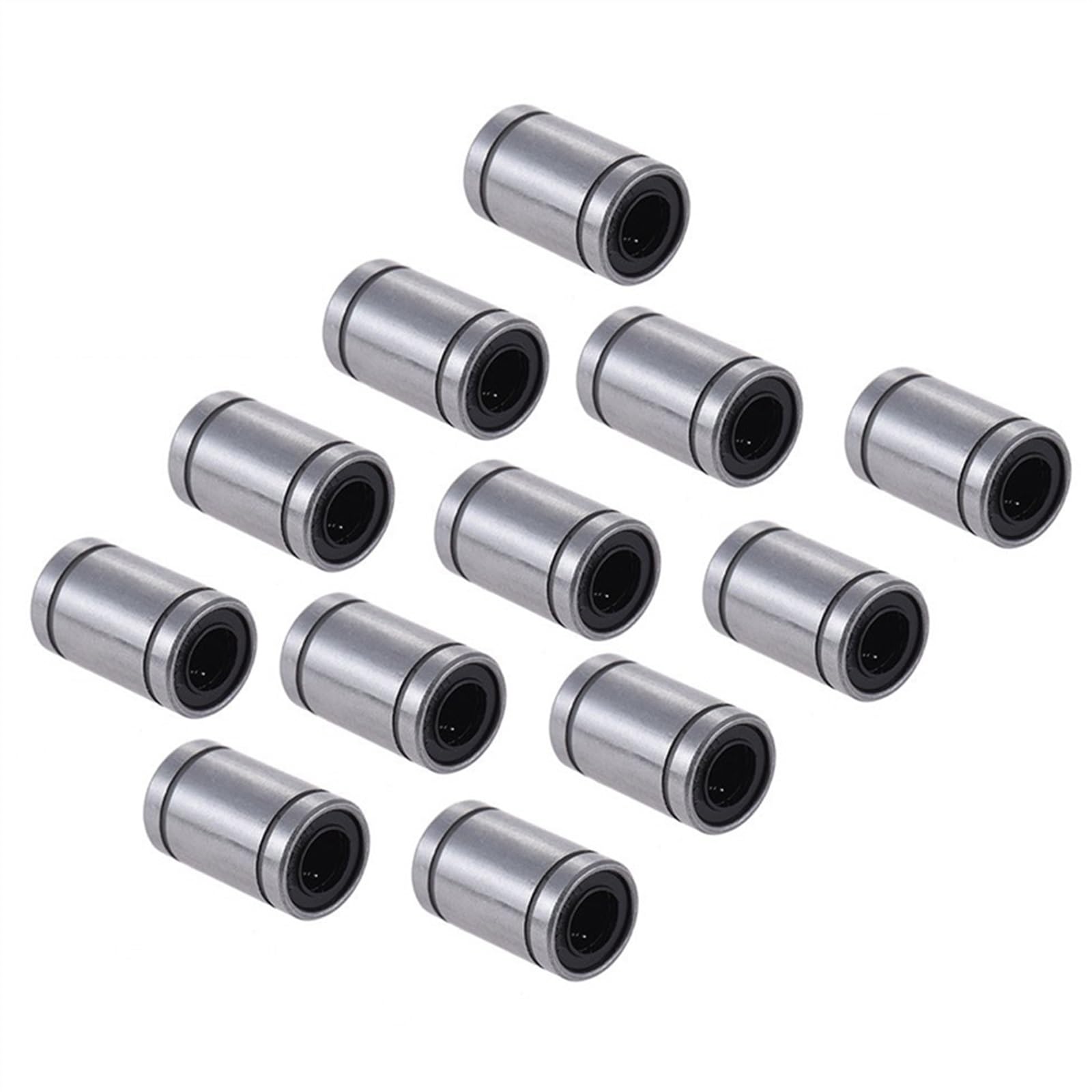 12 Uds LM8UU LM6UU LM10UU LM16UU LM12UU Casquillo Lineal 8mm Piezas de Impresora 3D rodamientos lineales for Eje de Varillas lineales(LM12UU)