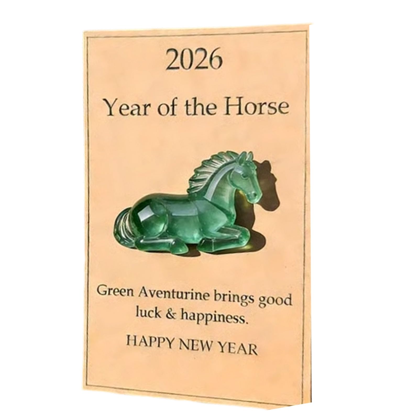 Snorvixre 2D Acrylic Luckily Horse Figurine Gifts with Card Heartwarming Present for Family Meaningful Present Occasion Daily Inspiration