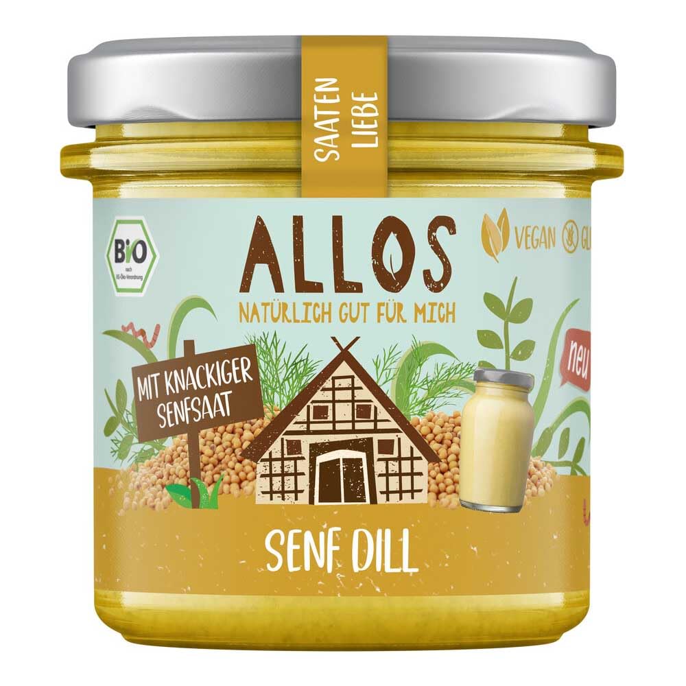 Allos Saatenliebe Senfsaat, Senf und Dill, 135g, 12er Pack