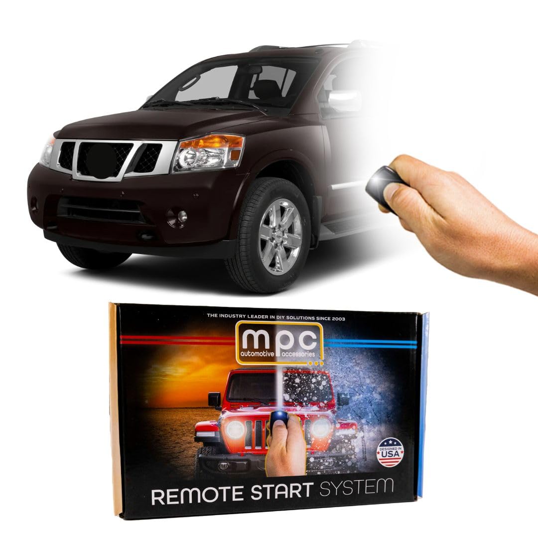 MPC Factory Remote Activated Remote Start Kit Compatible with 2008-2015 Nissan Armada - with T-Harness - Intelli-Key