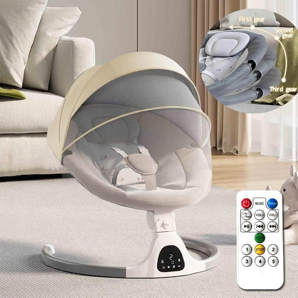 Adjustable Height Baby Swings Bluetooth, 5 Geschwindigkeit M