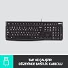 Logitech K120 USB Wired Keyboard, With Numerical Keypad, Liquid Spill Resistant, Turkish Q Keyboard, Black