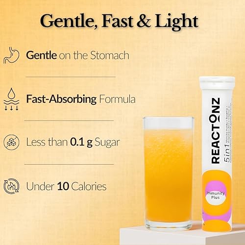 Miniatura 6 de 5 en 1 Immunity Plus - Suplemento inmunológico y antioxidante - Vitamina C, zinc, miel de manuka, rosa mosqueta y propóleos - Sabor natural de