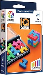 Smart Games - IQ Quub | Rompecabezas Niños Y Rompecabezas Adultos | Juegos Niños 6 Años O Más | Juegos Mesa con 120 Desafíos | Regalo Niño 6 Años O Más para 1 Jugador