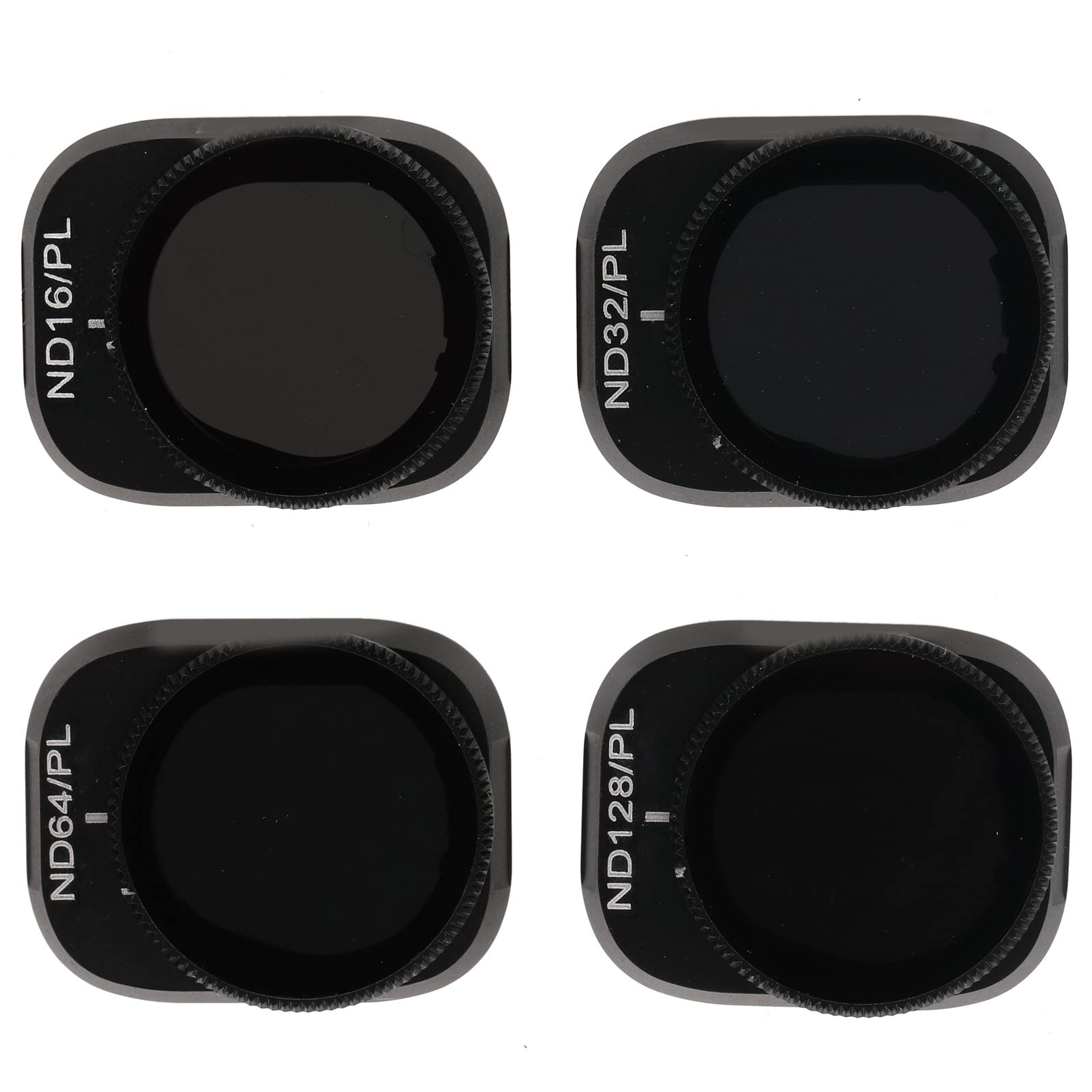 Set di filtri ND da 4 pezzi Kit di lenti per drone regolabili in vetro ottico con cornice nera opaca per Mini 3 Pro