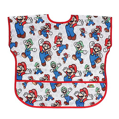 Image of Bumkins Bibs, Baby and Toddler Bibs, Bibs for Girls and Boys, Large for 1-3 Years, Short Sleeve Waterproof Bib for Kids