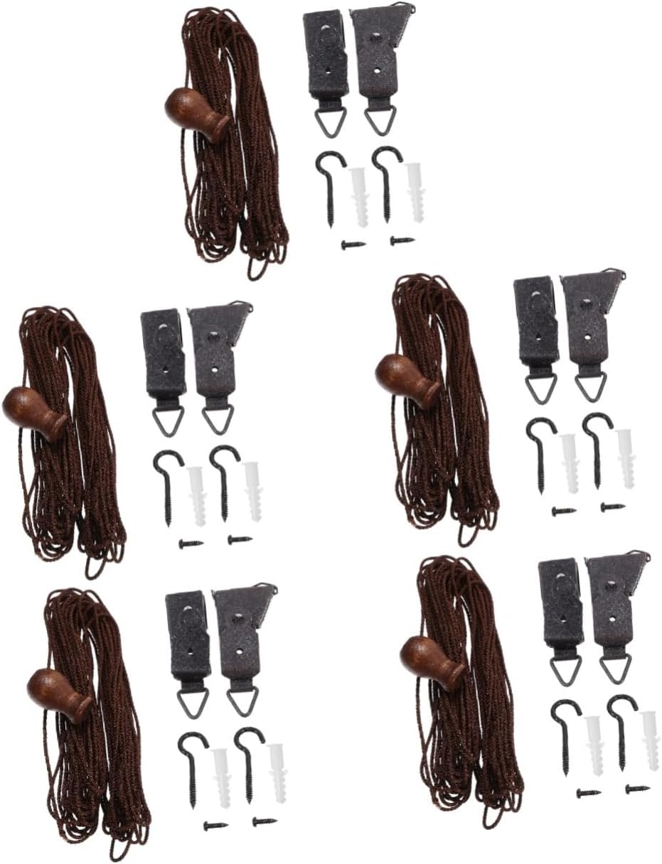 5sets Roller Blind Curtain Accessories Fittings for Window Blinds Replacement Repair Sturdy Parts for Easy Installation for Home Outdoor Use