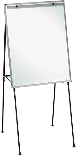 Miniatura 2 de Quartet Caballete, borrado en seco, acero, tablero de escritura de doble propósitorotafolio, borrado total, 29 x 40 pulgadas, marco negro (81E)