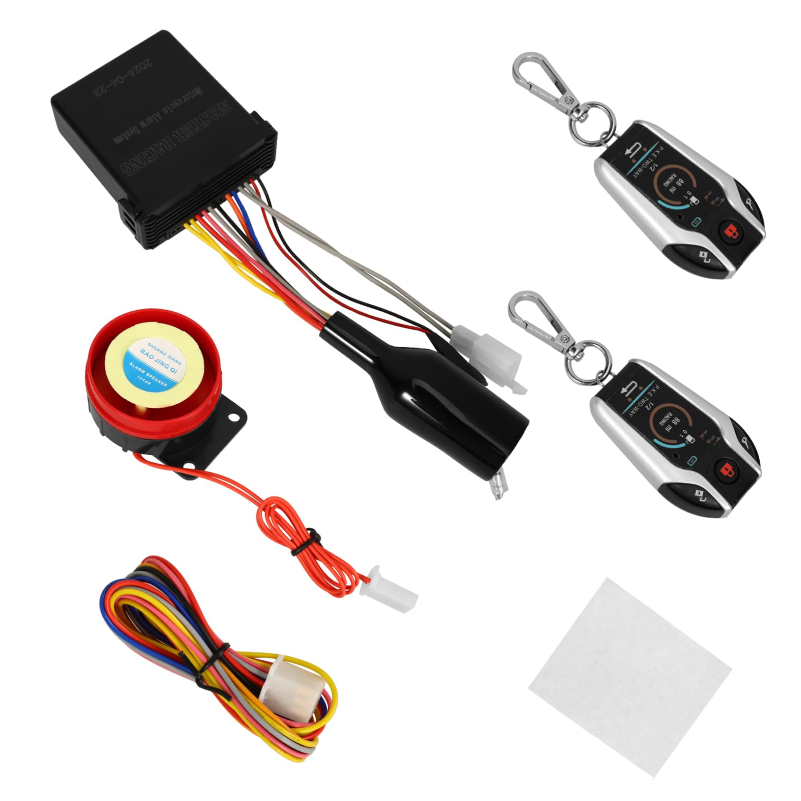 GLEAVI Sistema de Alarma Control Remoto Arranque Remoto para Motocicleta y Bloqueo Automático, Plástico Seguridad Antirrobo