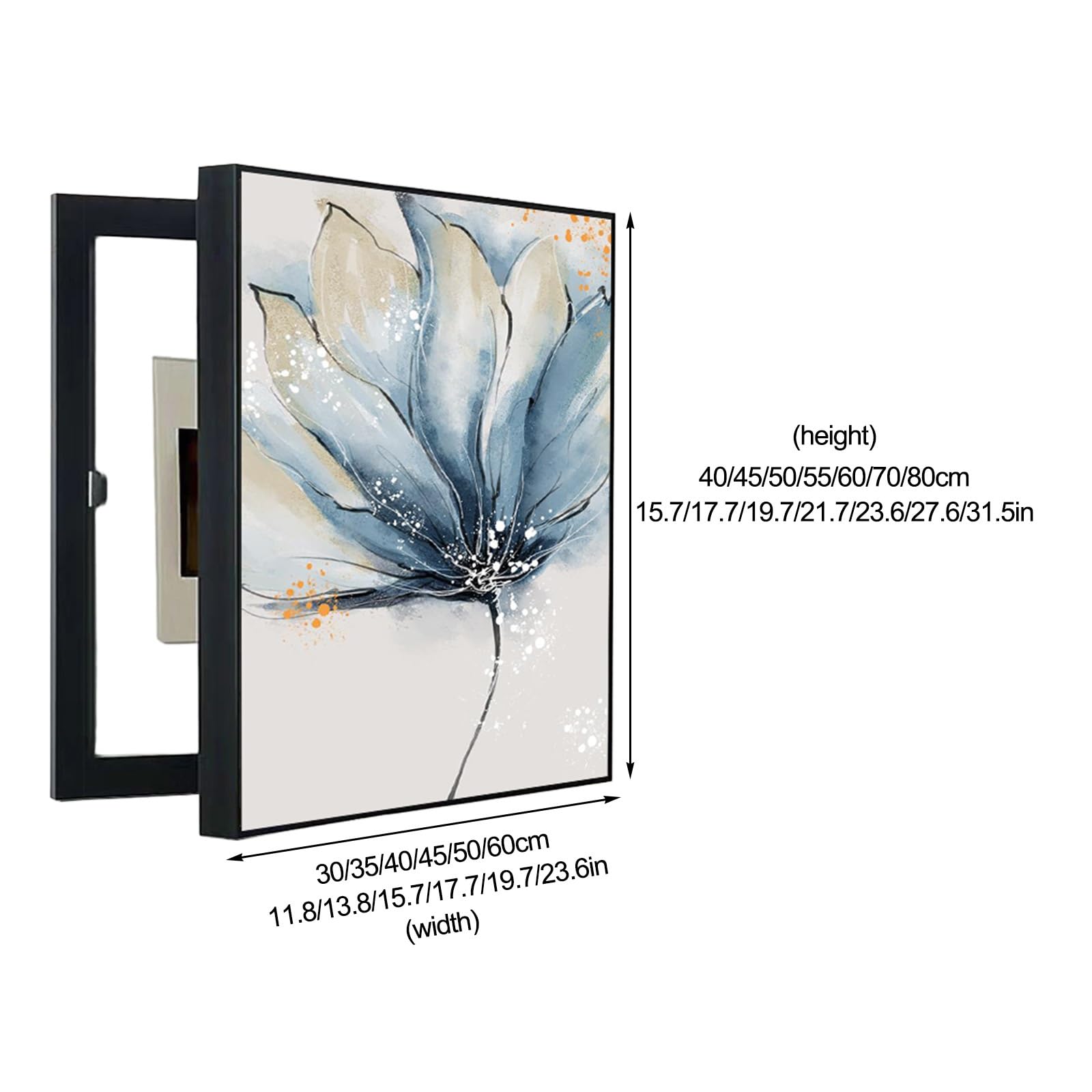 Generico Copertura Decorativa per Scatola contatore Elettrico - Arte Creativa da Parete per Pannello Interruttore e Interruttore Fusibile, Pittura Decorativa per Quadri elettrici Domestici