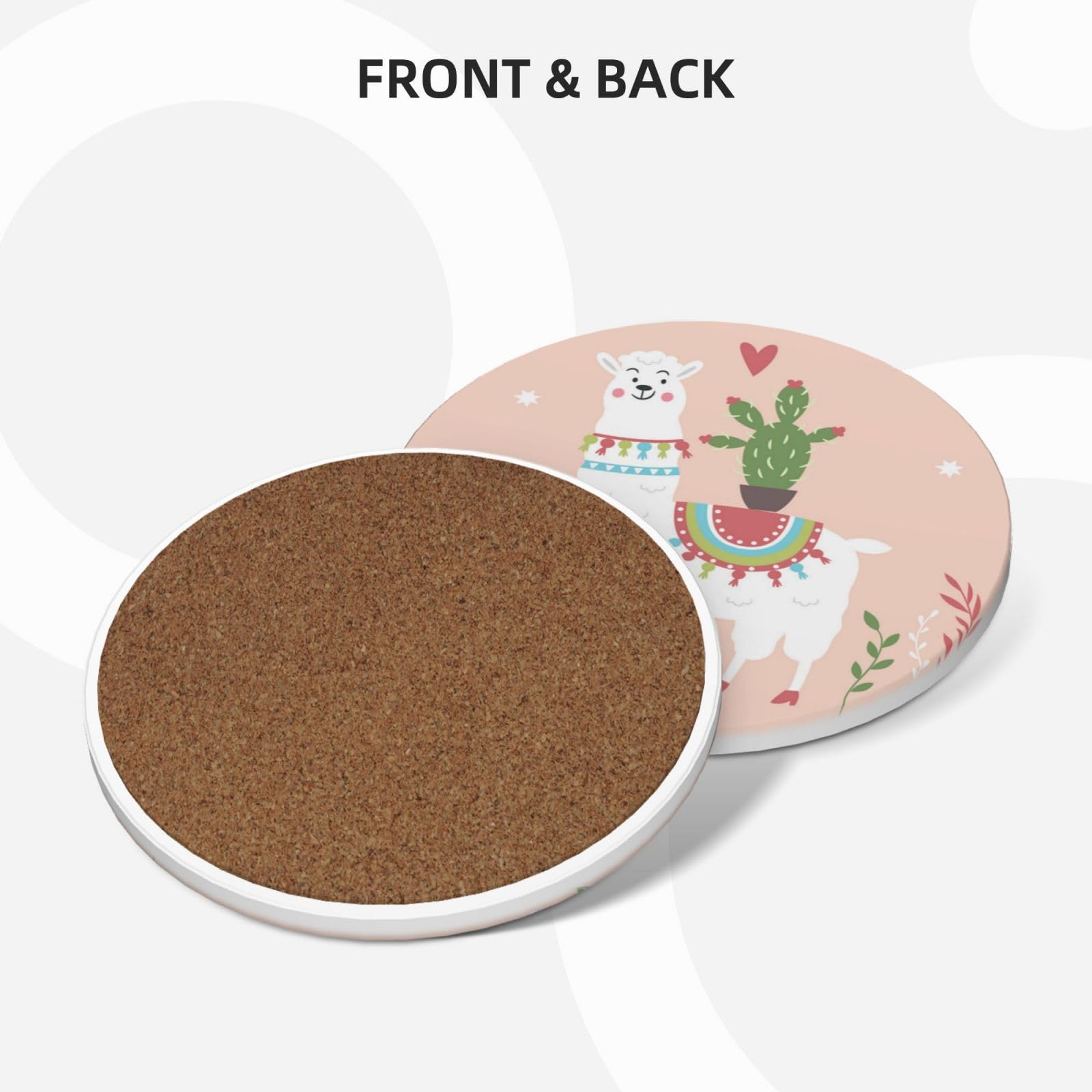 Simpatico sottobicchiere in ceramica stampato a mano con lama disegnato a mano set di 4 sottobicchieri decorativi