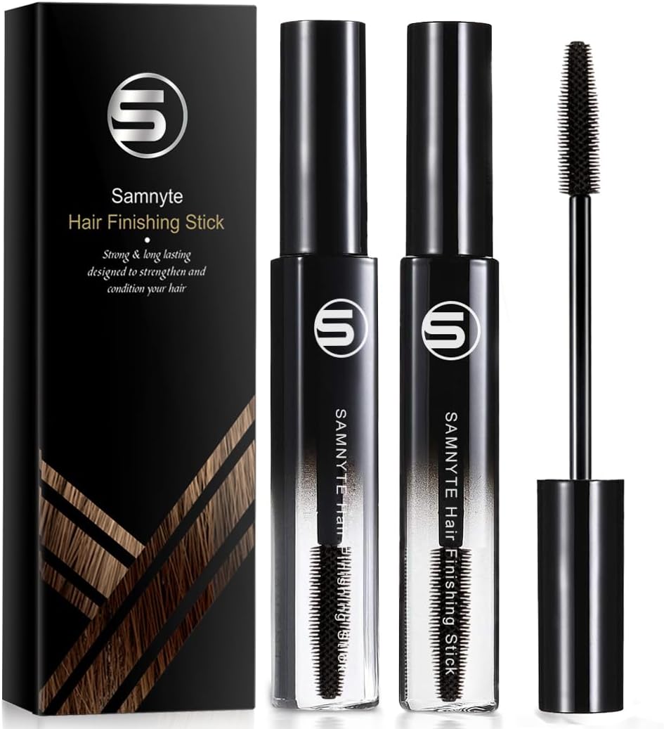 2 Pack Samnyte Hair Finishing Stick, Hair Mascara for Broken Hair
