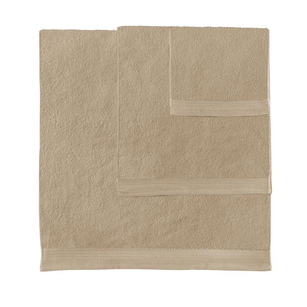 Top Towel - Premium - Toallas de baño Grandes - Toallas baño -2 Toallas de Manos -50 x 100 cms - Algodon 100% - 600 Gramos - Camel — view 5