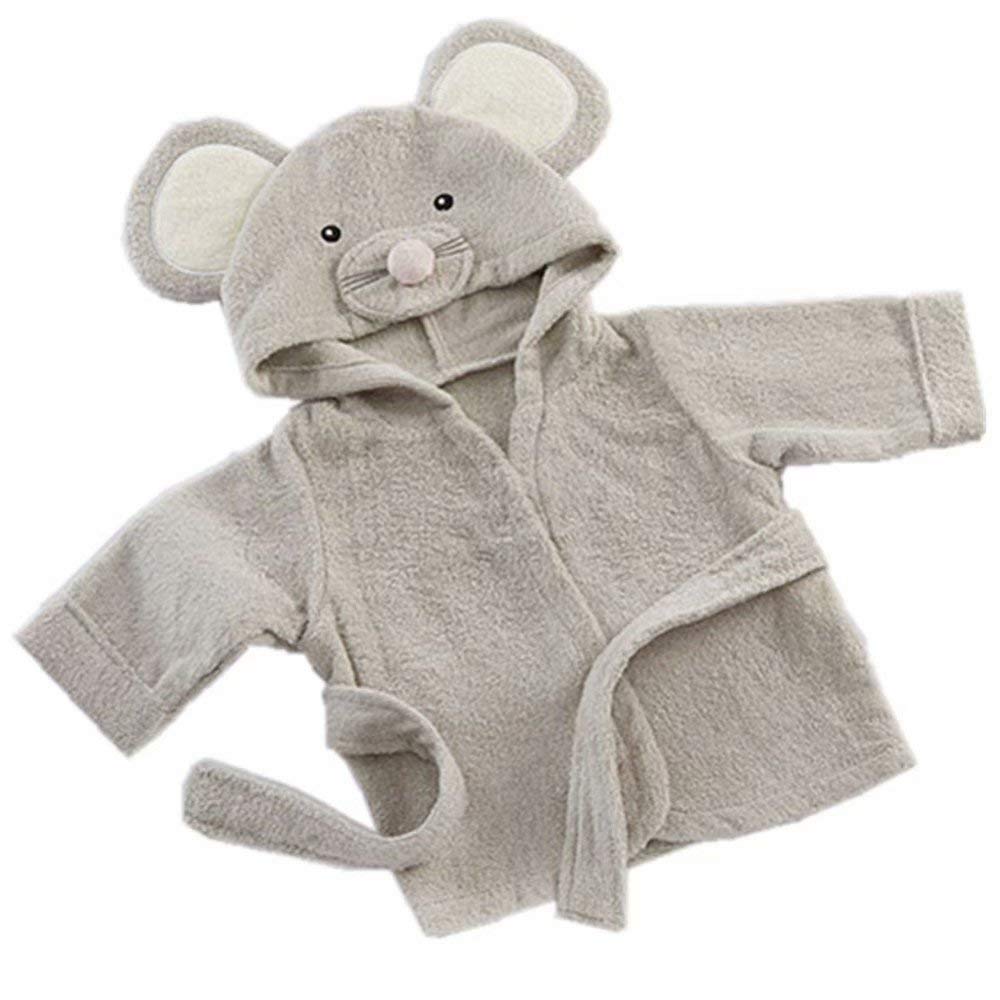 Baby Boy Bathrobe Hooded Towels Unisex Infant Bath robe Towel For Toddle Terry Ultra Absorbent Durable Blankets