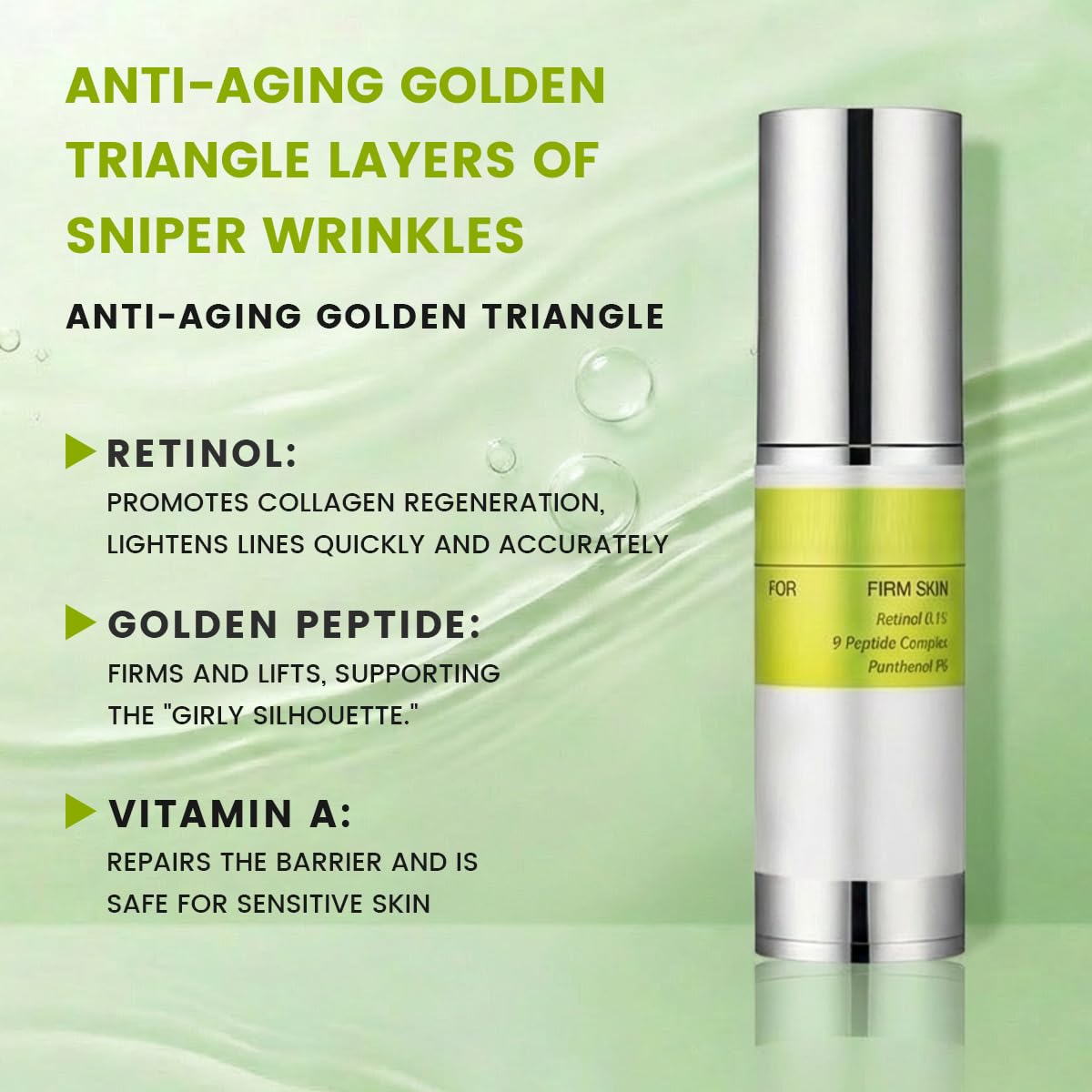 Retinal Shot Tightening Booster Coffret 3 Pièces Sérum Retinol Shot et Crème au Rétinal, Soin Visage Anti-Âge contre les Rides, pour plus d'Élasticité, Formule Douce pour tous les types de peaux