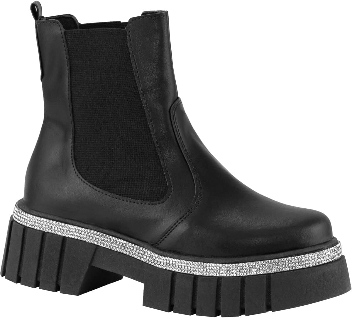 Bota Chelsea Feminina Coturno Tratorado Strass Plataforma em promoção! Veja a oferta e mais achadinhos de Botas Hoje é o melhor dia para comprar Bota Chelsea Feminina Coturno Tratorado Strass Plataforma com aquele preço maroto! Promoção! Aproveite a oferta!