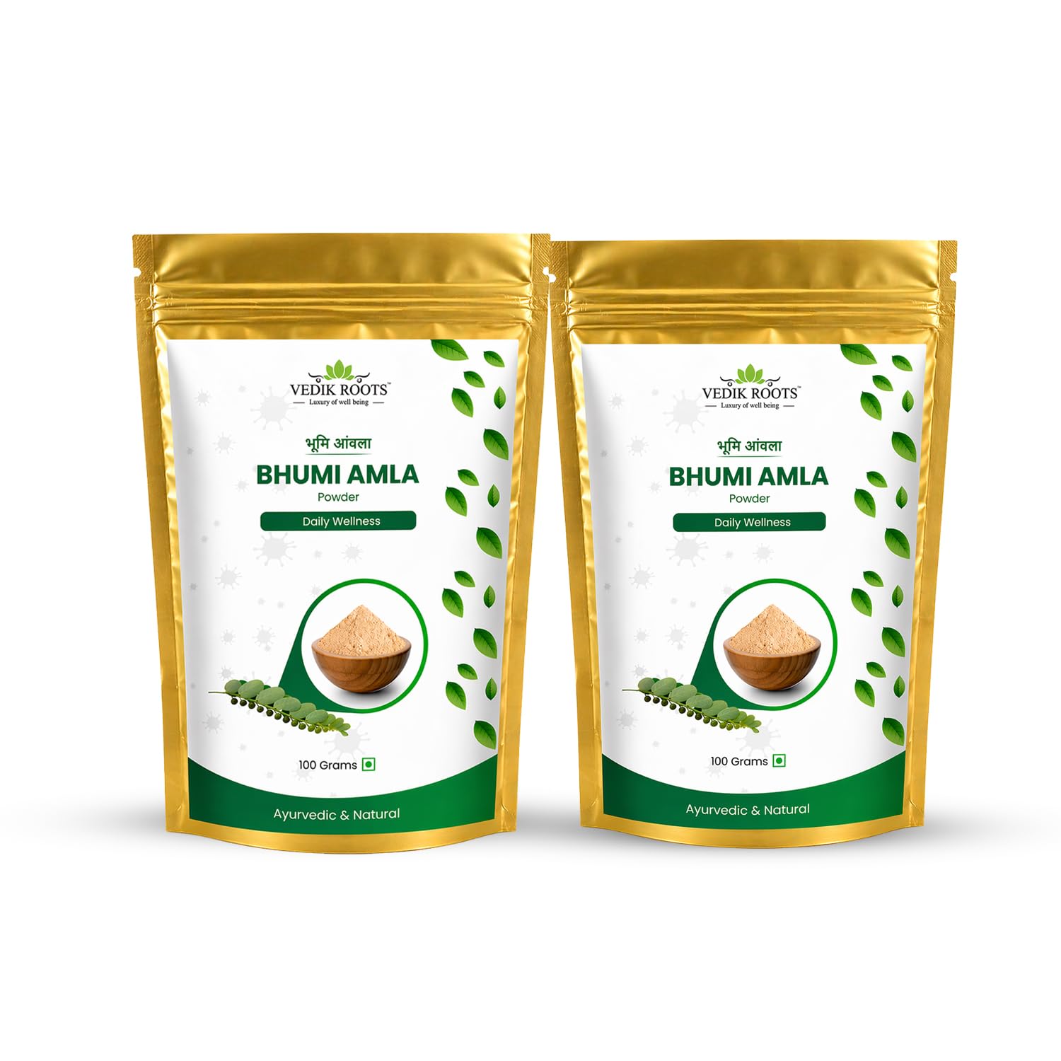Vedikroots Bhumi Amla Powder/Churn - Organic And Pure Ingredient Extract For Healthy Liver Functioning And Digestive Strength Enriched With Essential Nutrients