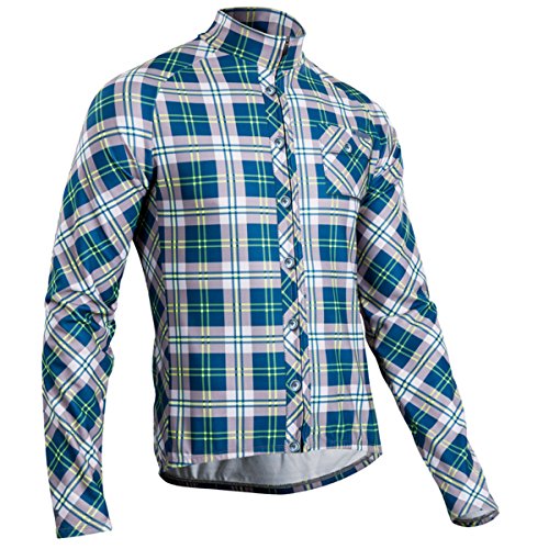 Sugoi Men's Evolution Long Sleeve Jersey, XX-Large, Baltic Blue/Super Nova