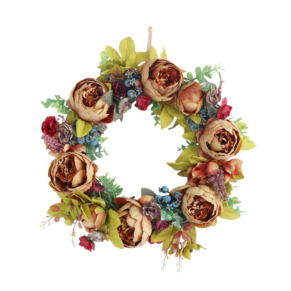 Couronne murale pivoines en rotin pour sublimer votre salon ce printemps