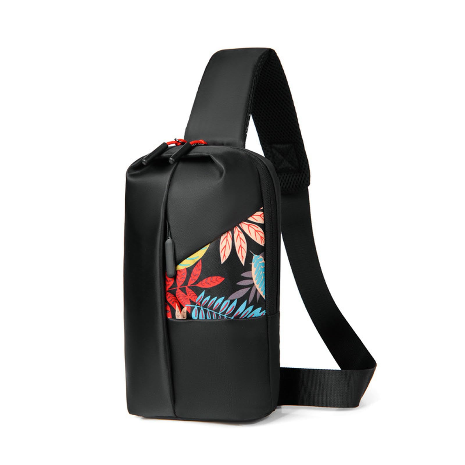 Riñonera Bolso De Pecho Negocios Los Hombres Al Aire Libre Ocio Hombro Moda Pequeño Cintura-Negro