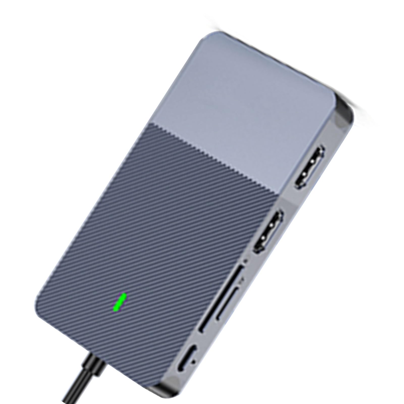 Cocoarm Hub USB C 11 in 1 Docking Station Multiporta in Alluminio Display Triplo con 2 HD VGA LAN USB 3.0 TF per Laptop Home Office Workstation