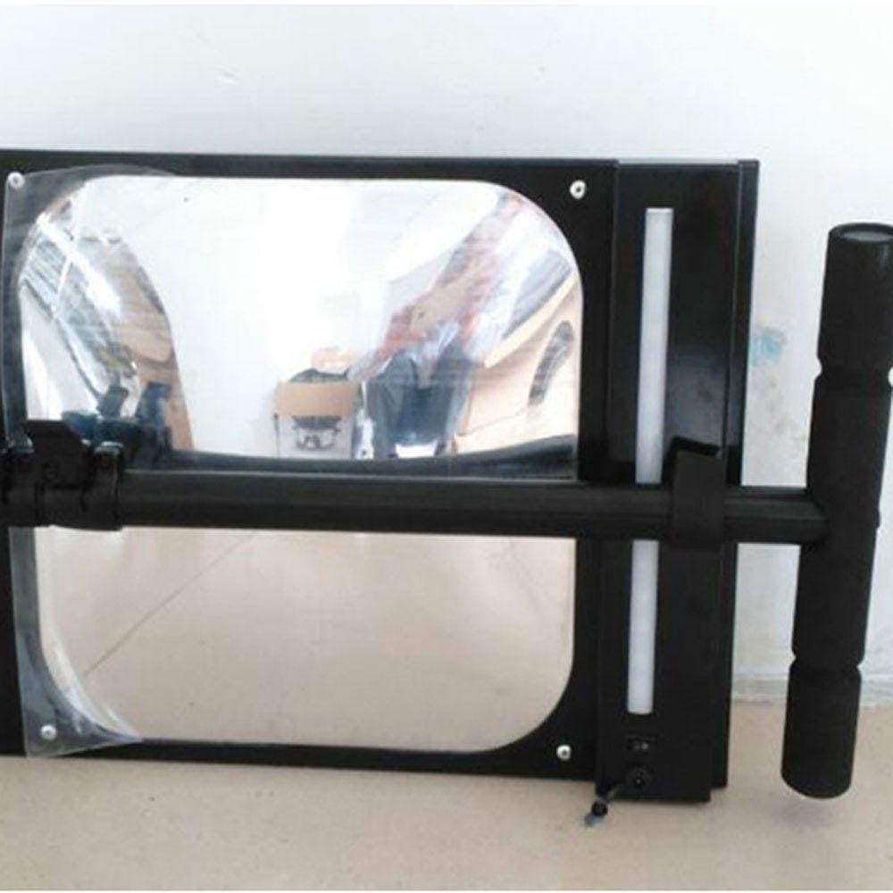 Espejo de inspección de Bajos de vehículos, con luz LED, Herramienta de búsqueda Convexa, para Controles de Seguridad Debajo de automóviles y Camiones, 1 Unidad.,1pcs