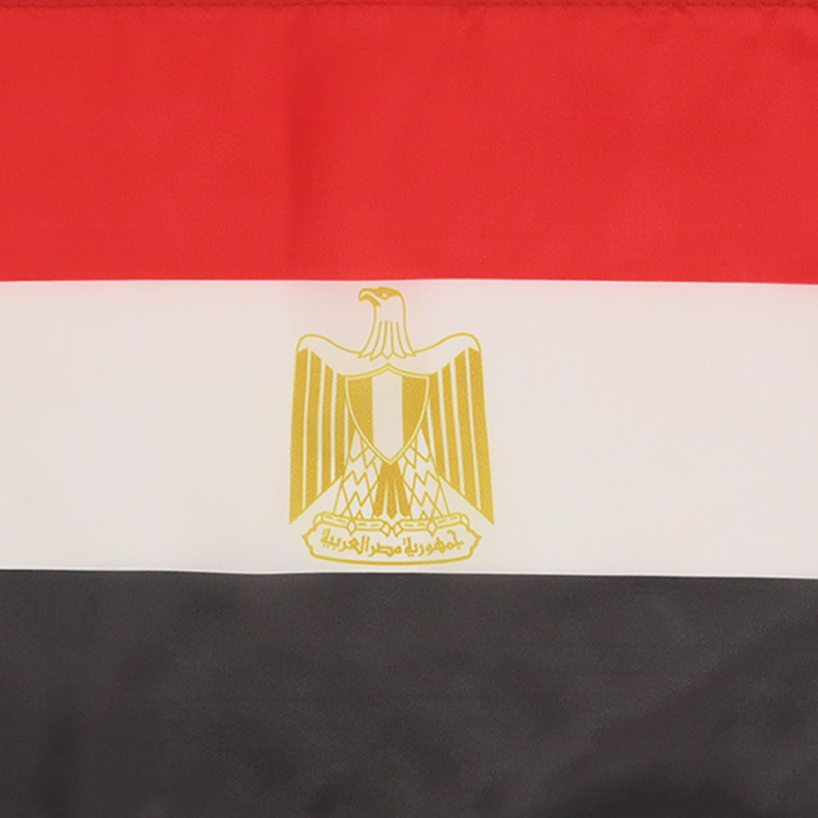 AZ FLAG, Egypt Flag, 18'' x 12'', 100% Polyester Egyptian Small Banner with Two Cords, Fade Resistant, Vivid Colors, 18x12 in - Image 3