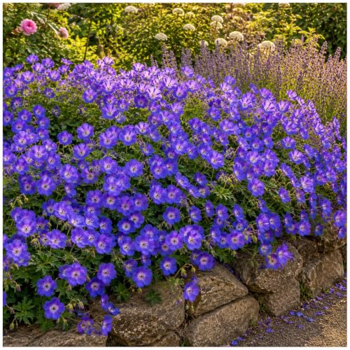 Stauden Gänge 10 x Geranium 'Rozanne ®' Storchschnabel...