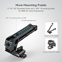 Vista 5 de SmallRig Mango superior ligero NATO, agarre NATO de liberación rápida con riel NATO para jaula de cámara DSLR, mango superior universal con 5