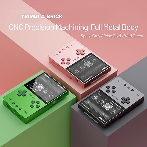 Miniatura 9 de TRIMUI - Consola de juegos de mano Brick Hammer, consola de videojuegos retro con pantalla IPS de 3.2 pulgadas con tarjeta de juego TF, emulador