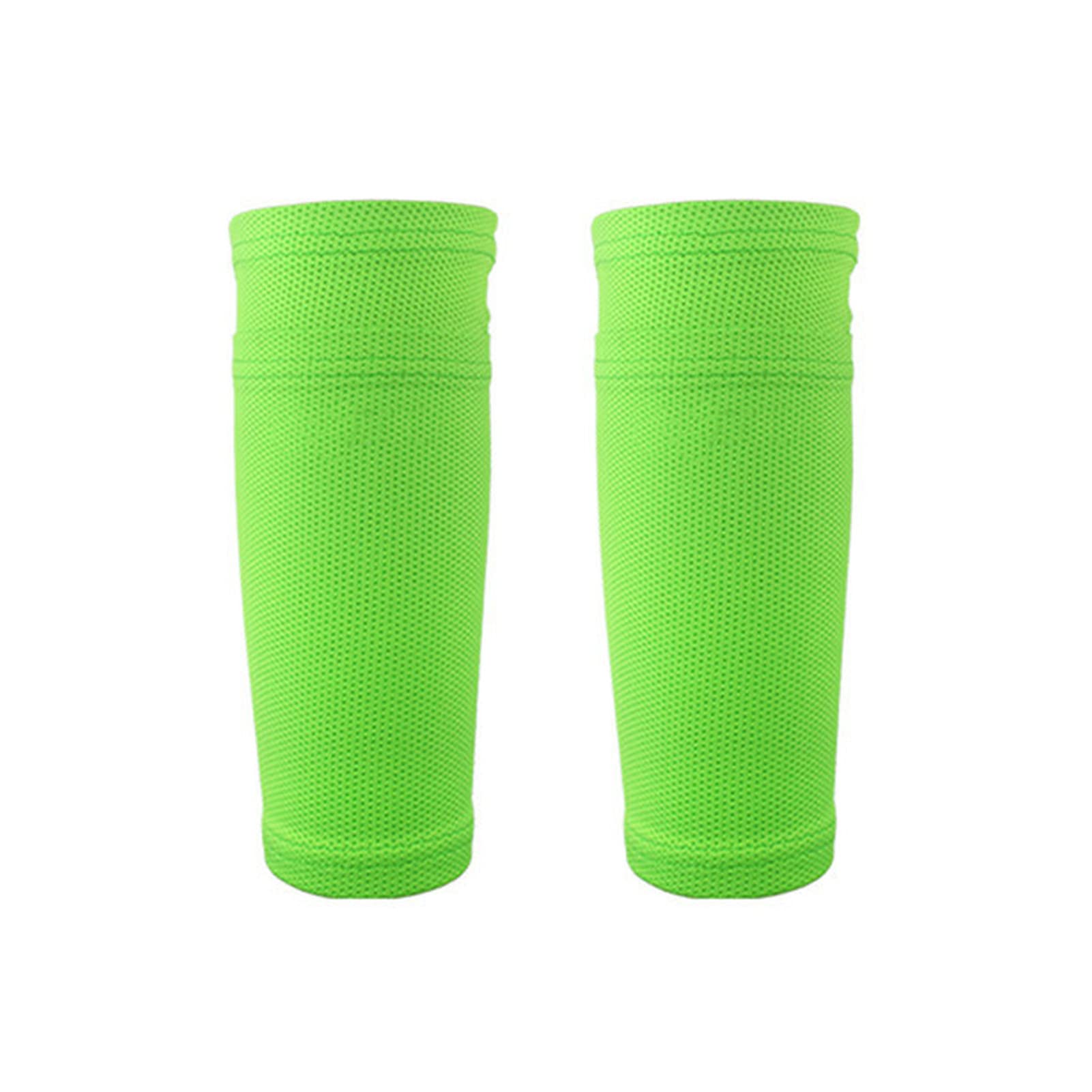 Compression Leg Sleeves, 1 Pair Sport Football Soccer Lower Leg Warmers Protection Sleeve Cover Legwarmers Anti-Sweat Breathable(Green,L)