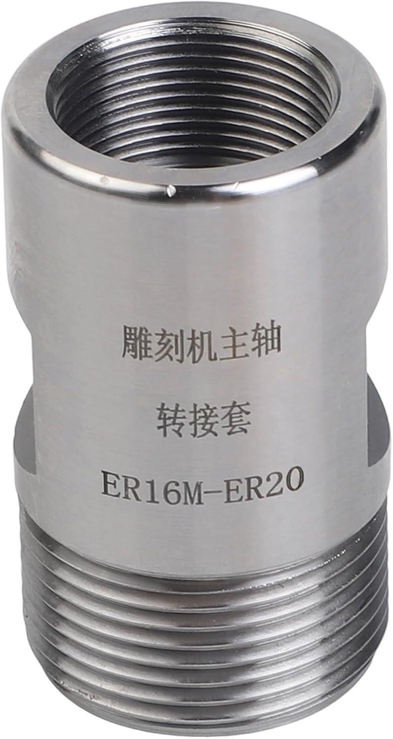 ER11 ER16 ER20 ER25 ER32 Thread Adapter - Extension Rod with Nut Conversion Joint, Compatible with Motor and For, for CNC Engraving Machine Spindle (ER16-ER20)