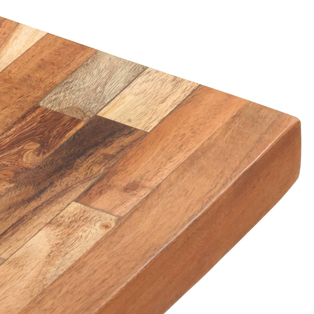 Bloque de madera maciza de acacia, 50 x 35 x 4 cm, tabla de cortar, tabla de cortar, tabla de servir con ranura para zumo para cocina, barbacoa y encimera