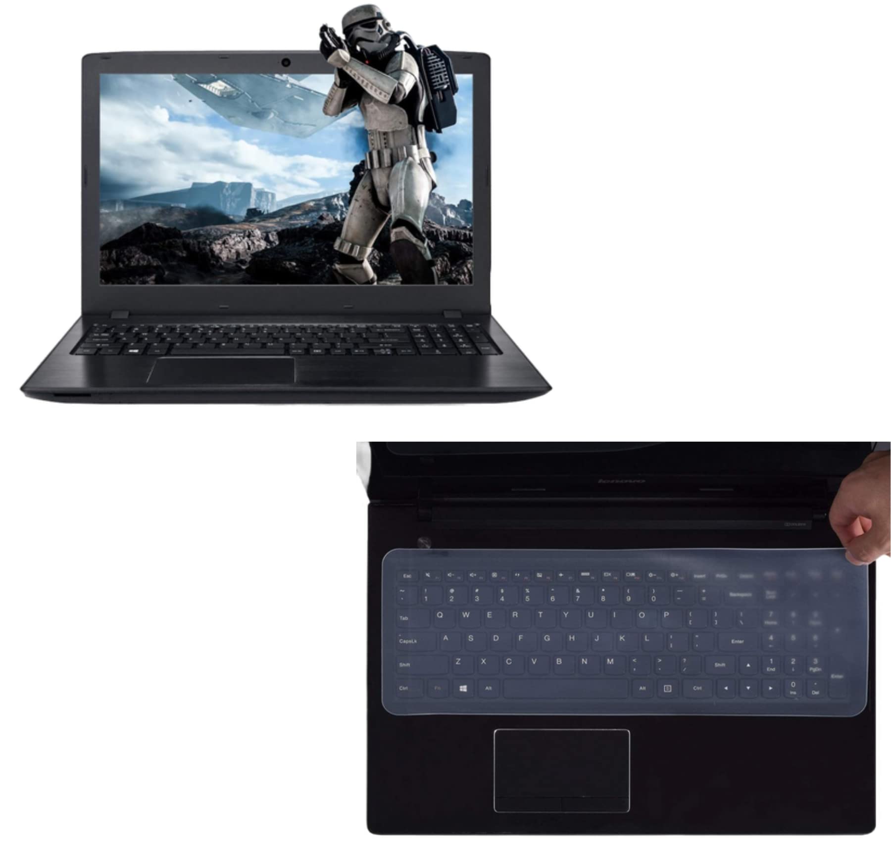 MVTECH Combo Offer Laptop Screen Guard for 15.6 inch Display +Laptop Keyguard | Compatible with HP/DELL/Asus/Acer/Lenovo- Transparent (B09GYPZ8R2) Amazon Price History, Amazon Price Tracker