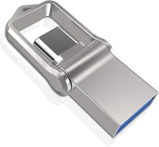 RAOYI 128GB Type C Flash Drive USB 3.0 Metal Dual OTG Flash Drive USB C Thumb Drive Memory Stick for USB-C Smartphones, Tablets & New MacBook, Samsung Galaxy S8, Note 8, LG, Google Pixel XL