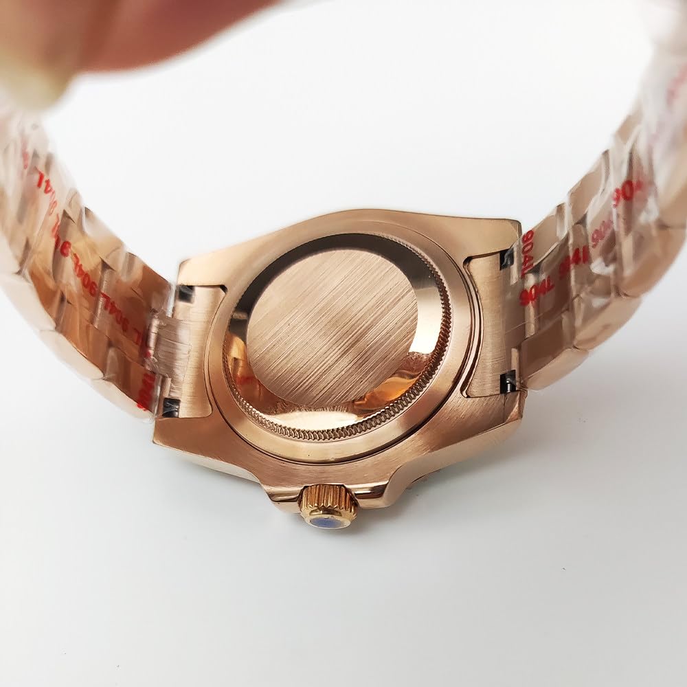 40mm Koperta Zegarka + Bransoleta + Bezel Kit, Zakręcana Korona Zamiennik Koperta Zegarka Modyfikacja Części dla Rolex Yacht-Master
