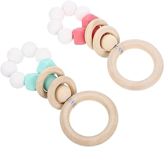 Totority 2 Pçs Mordedor Bebê Brinquedos Infantis Mordedor Infantil Silicone Brinquedos Para Bebês Grau Alimentício Silicone Roxo Mordedor Bebê Chupeta Dentes Brinquedo De Moagem Mastigar