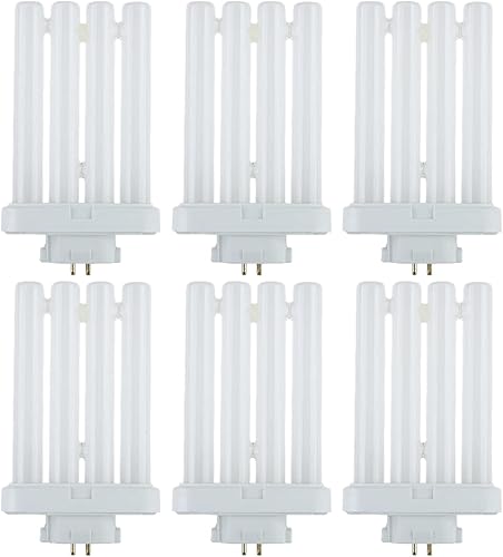 Miniatura 11 de Ciata Bombillas fluorescentes, reemplazo CFL de 4 pines, 27 vatios, 4 pines, 1500 lúmenes, 80 CRI, luz diurna 6500K, base GX10Q-4, bombilla