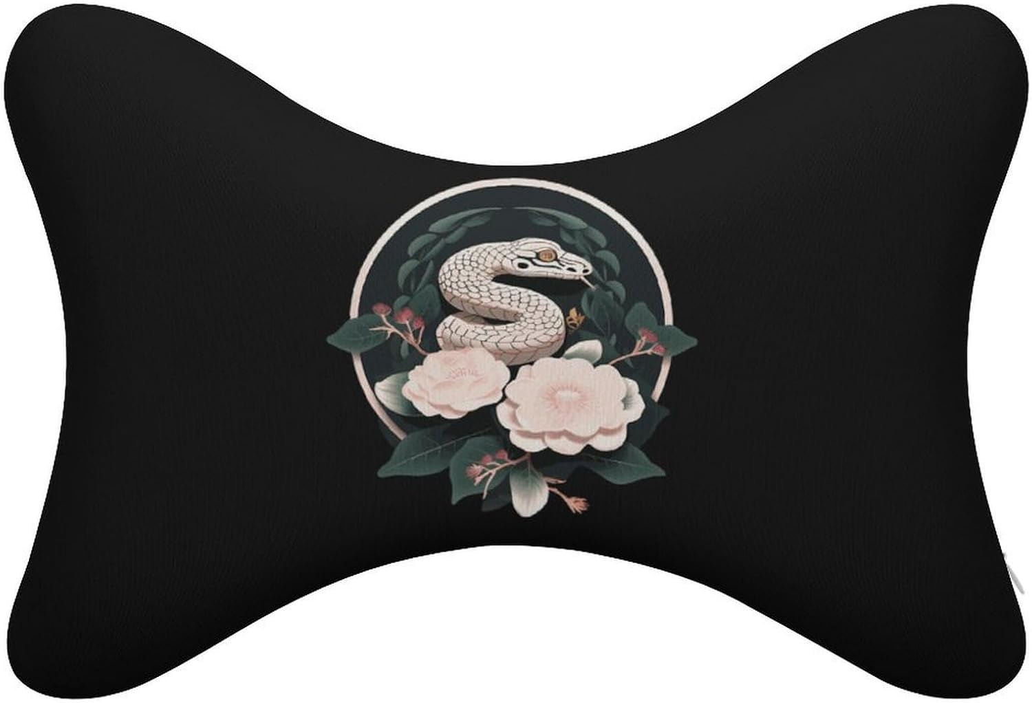 Snake Reptile Flowers 2 Pack Car Neck Pillow Car Headrest Soft Car Pillow for Most Cars