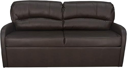 Miniatura 19 de RecPro Charles - Sofá cama de 65 pulgadas con cuchillos Jack con brazos, muebles de autocaravana, abrazador de pared cero (café)
