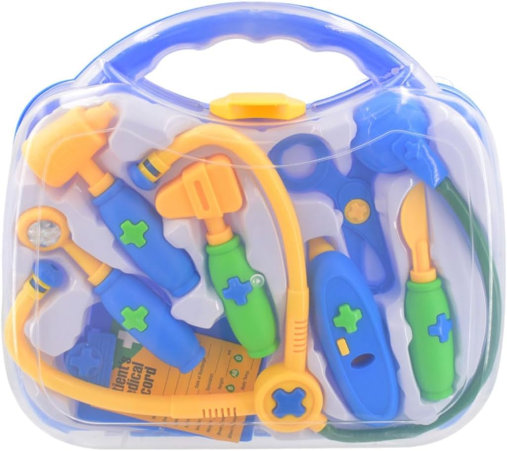 Guilty Gadgets Childrens Kids Doctors & Nurses Hospital Toy Medical Paramedics Case Kit Set Doctor Nurse Dress Up Role Play Fun Gift carrying