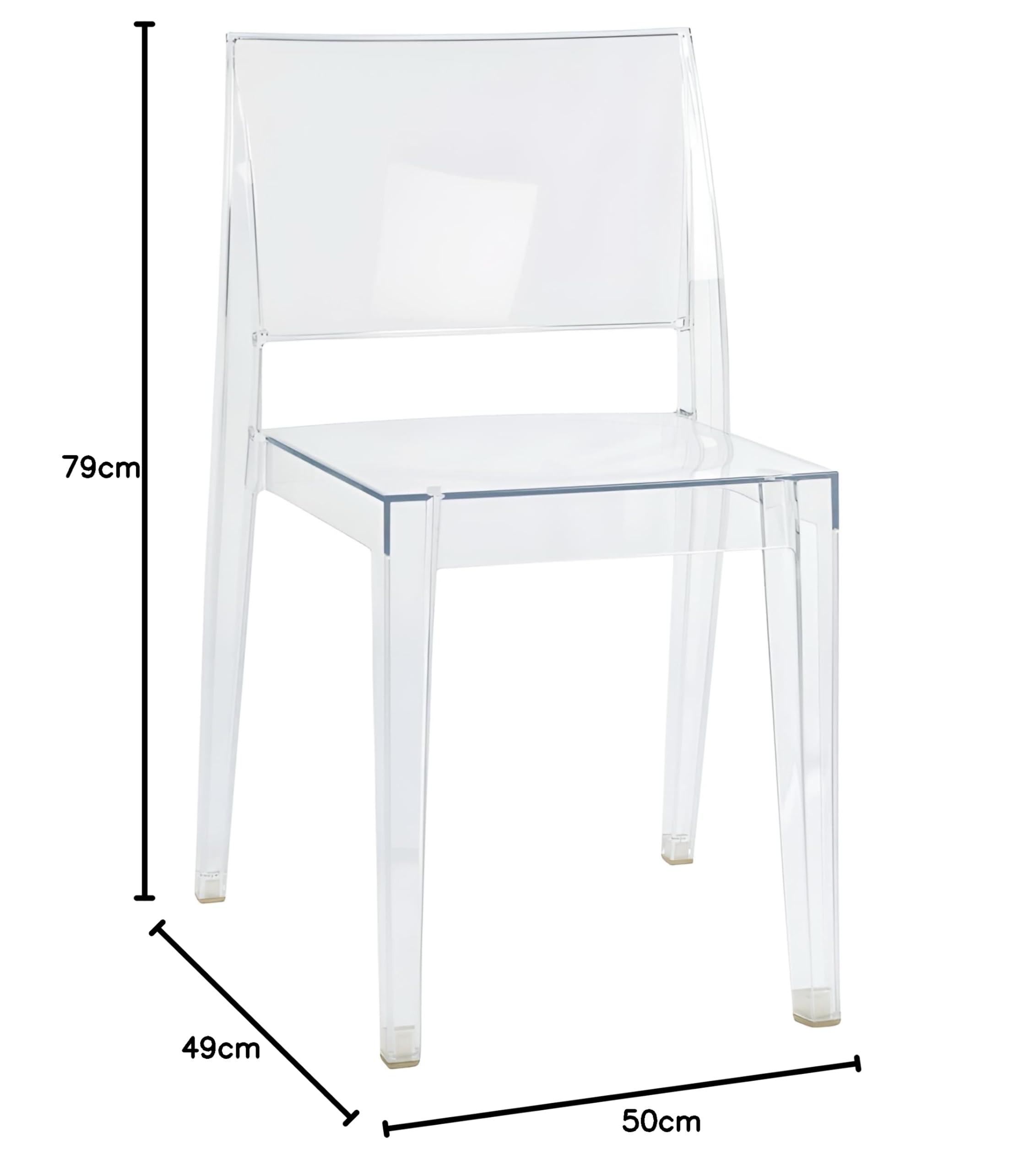 PAPATYA Stühle Esszimmer – Küchenstühle 1er Set & Küchenstuhl Design – Stapelstühle Esszimmer – Esstisch Stühle aus Kunststoff – Belastbar bis 200 kg – Für Terrasse, Balkon & Garten – Innen & Außen